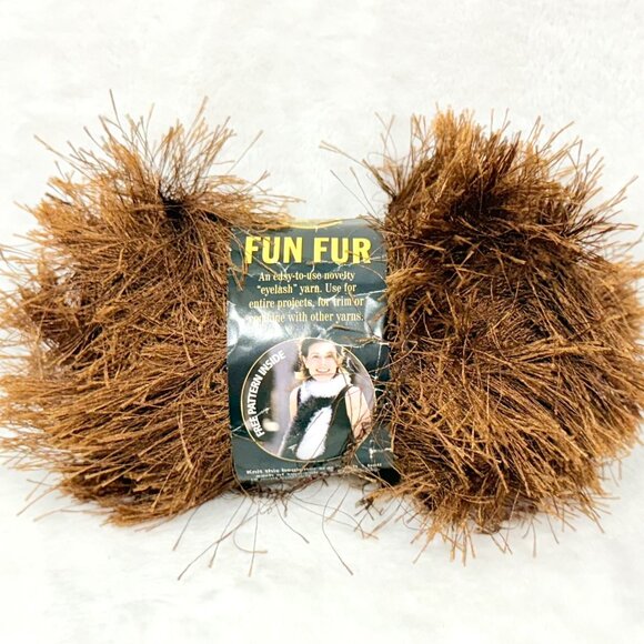 Bernat Boa & Lion Brand Fun Fur Yarn Lot Multicolor Polyester - 4 New Skeins - Picture 9 of 11